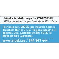 Mocador de paper EROSKI basic, paquet 15 u