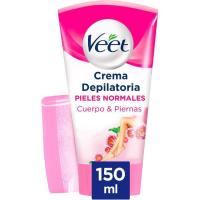 Crema depilatoria para ducha piel normal VEET, tubo 150 ml