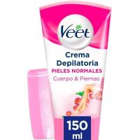 Crema depilatoria para ducha piel normal VEET, tubo 150 ml
