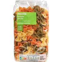 Farfalle amb vegetals EROSKI, paquet 500 g