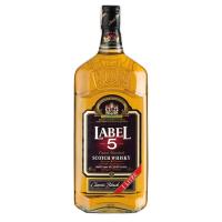 Whisky LABEL 5, botella 1 litro