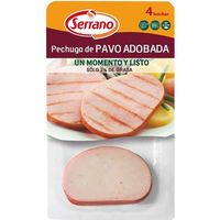 Pit de pollastre adobat d`indiot SERRANO, safata 330 g