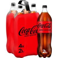 Refresco de cola COCA COLA Zero, pack 4x2 litros
