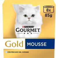 Aliment de peix d'oceà GOURMET Gold, pack 8x85 g