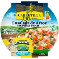 Ensalada arroz con palitos mar CARRETILLA, bol 240 g