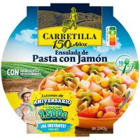 Ensalada de pasta con jamón CARRETILLA, bol 240 g