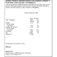 Danonino Maxi sabor fresa-plátano DANONE, pack 4x100 g