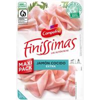 Jamón cocido CAMPOFRÍO FINÍSSIMAS, bandeja 180 g