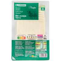 Formatge d`ovella EROSKI, rodanxes, safata 150 g