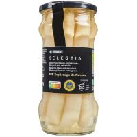 Espárrago IGP 6/8 piezas EROSKI SELEQTIA, frasco 325 g 