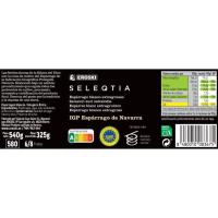 Espárrago IGP 6/8 piezas EROSKI SELEQTIA, frasco 325 g 
